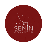 Seningokyuzuncom gökyüzü haritası seningökyüzün senin gökyüzün yıldız haritası Sticker