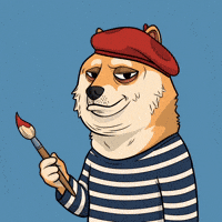 Shiba Inu Art GIF by Doge Pound