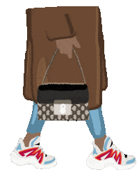 maedchenflohmarkt fashion designer sneakers outfit Sticker
