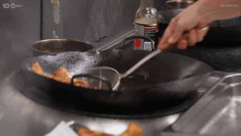 Oil Cooking GIF by MasterChefAU