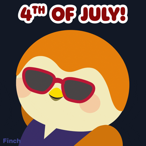 Independence Day Celebration GIF by Finch Care