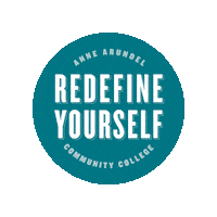 New Beginnings Teal Sticker by Anne Arundel Community College