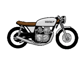 HightailHair speed motorcycle motorsports triumph Sticker