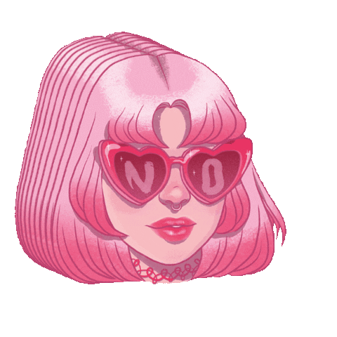 aisa giphygifmaker heart no pink Sticker