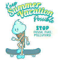 Climate Change Summer Sticker by INTO ACTION