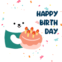 SSRcleaning happy birthday happy birthday bear Sticker