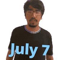 July 7 Sticker