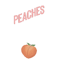 Peach Sticker by Lindsey Harrod
