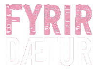 Pink Dottir Sticker by Kontor Reykjavik