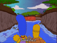 homer simpson river GIF