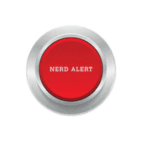 carfen nerd smart geek button Sticker