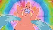 Patrick Star Rainbow GIF by SpongeBob SquarePants