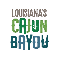LouisianasCajunBayou louisiana bayou cajun thibodaux Sticker