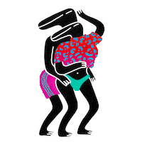 Dance Love Sticker by Mirjam Debets