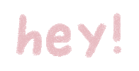 Pink Hello Sticker by Catharina Stewart