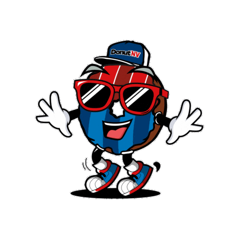 Happy Fun Sticker by DonutNV