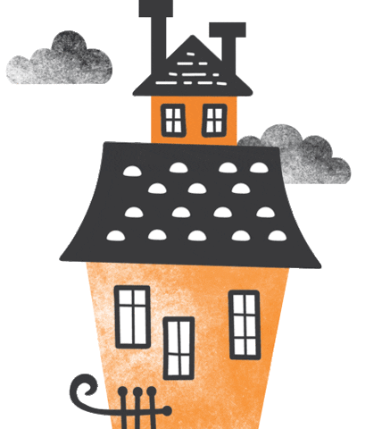 Haunted House Halloween Sticker by The Happy Planner
