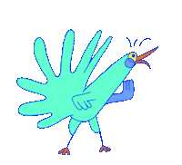 Dance Peacock Sticker by Qieer Wang