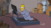 Working Out Homer Simpson GIF