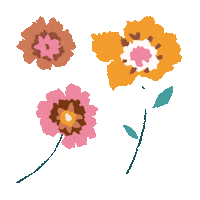 DPAM_Officiel flowers spring season print Sticker