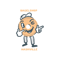 bagelshop britney benny bagel bagels Sticker