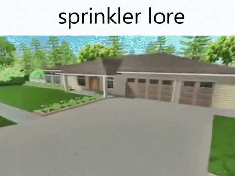 dexterhen giphyupload lore sprinkler lore meme GIF