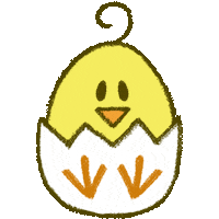 LeiiArt kawaii wink chicken chick Sticker