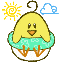 LeiiArt summer kawaii beach sun Sticker