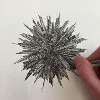london drawing GIF by Alex Evans Art