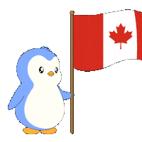 Canadian Unity Sticker by Pudgy Penguins