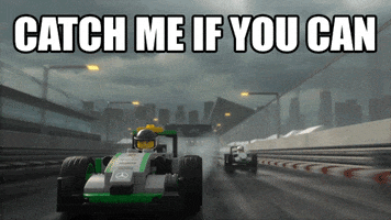 catch me if you can racing GIF by LEGO