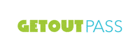 getoutpass pass getout familyfun lightblue Sticker
