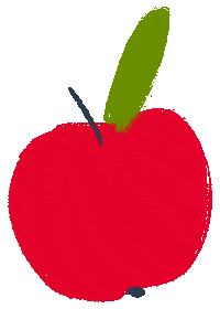 Summer Apple Sticker by JAKO-O
