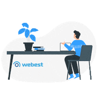 Work Office Sticker by webest