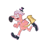 Flamingo Edgar Sticker by Nefiks