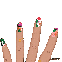 Top Coat Nails Sticker by L.A. COLORS Cosmetics