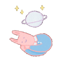 Monya2410 smile sleepy rabbit 토끼 Sticker