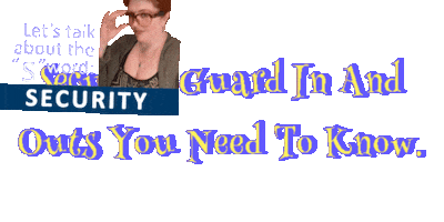 Security Guard Sticker by BareillyCollege