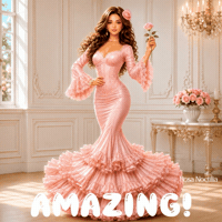 Pink Rose Dancer GIF