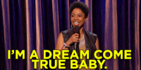 marina franklin im a dream come true GIF by Team Coco
