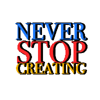 samsartvision art create primary dontstop Sticker