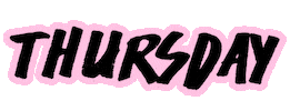 Type Thursday Sticker