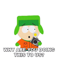 Why Are You Doing This To Us Kyle Broflovski Sticker by South Park