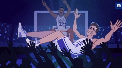 Duke Blue Devils Animation GIF by Duke Men's Basketball