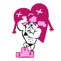 Laraswio love heart dog sad Sticker