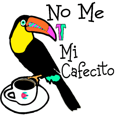 coffee bird Sticker by The Trelles Cottage