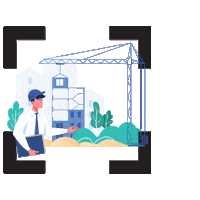 marcaengenharia obra engenharia construcao marca Sticker