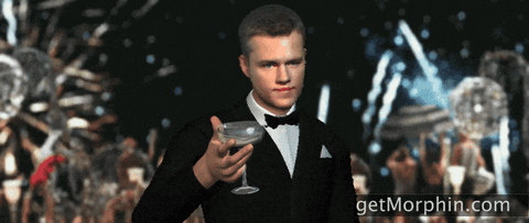 New Year Cheers GIF by Morphin