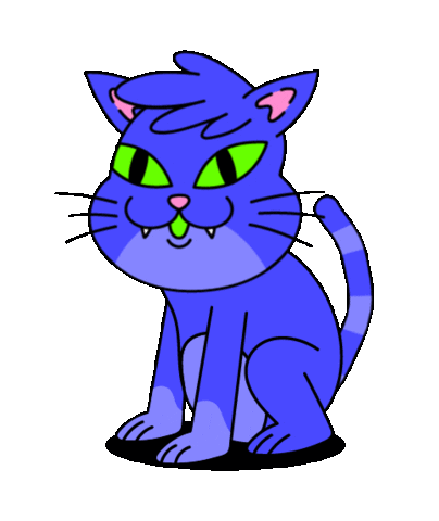 Happy Cat Sticker by Izhizam