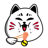 Sushi Eating Sticker by Mustard